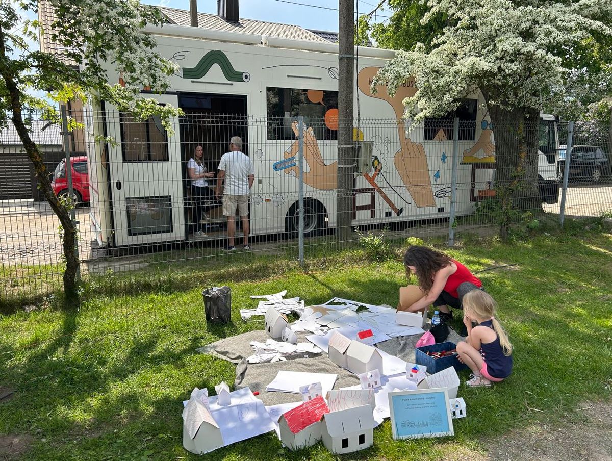 Edukacija Vilniaus "Bibliobuse"